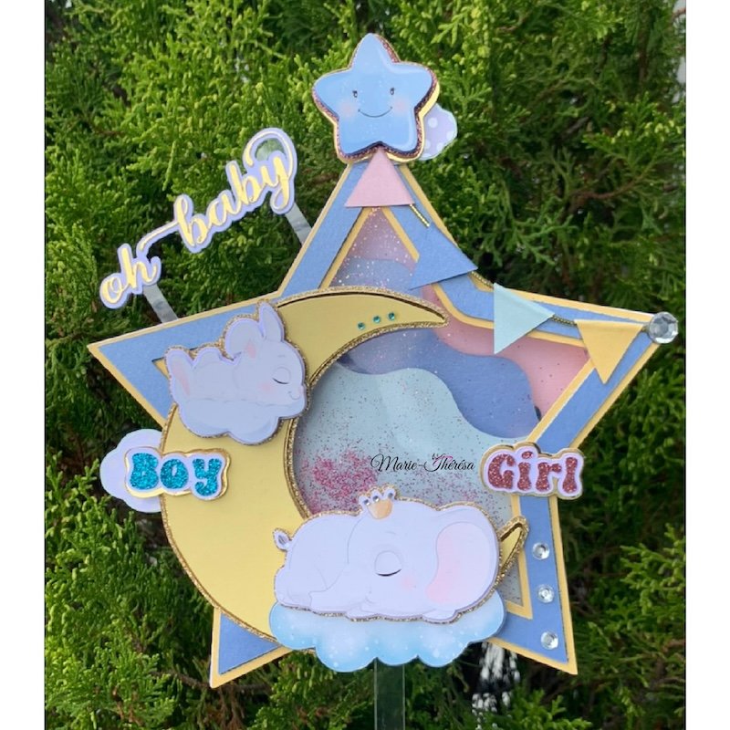 Topper Etoile Shaker Lumières